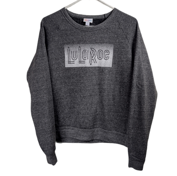 Lularoe large grey spellout sweatshirt - Picture 1 of 3